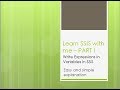 Expressions on Variables in SSIS