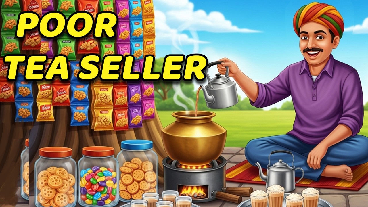 Poor Tea Seller | Moral Stories in English | A heart Touching Story | Learn English | Bedtime Story