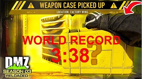 DMZ WORLD RECORD -Koschei Complex-Weapon Case Speedrun 3:38