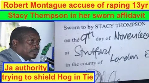 MP Robert Montague accused of raping Stacy Thompso...