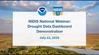 The Drought Data Dashboard Virtual Demo News