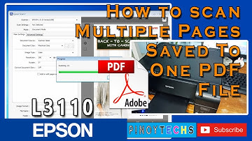 How to SCAN MULTIPLE Pages Documents Saved To One PDF File | EPSON L3110 (Tagalog)