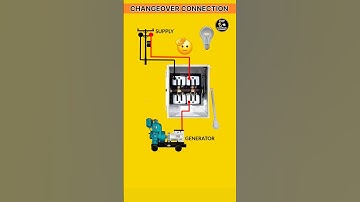 Manual Changeover Switch Connection | Changeover Wiring for Generator & Main Supply #shorts #diy