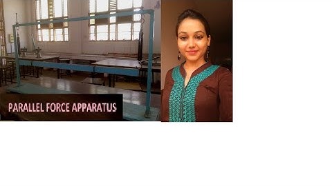 to find support reactions using parallel force apparatus  (engg.mechanics practical)