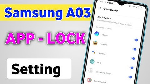 Samsung A03 Mobile me App lock kaise kare | how to set Applock in samsung a03 | Apps lock setting