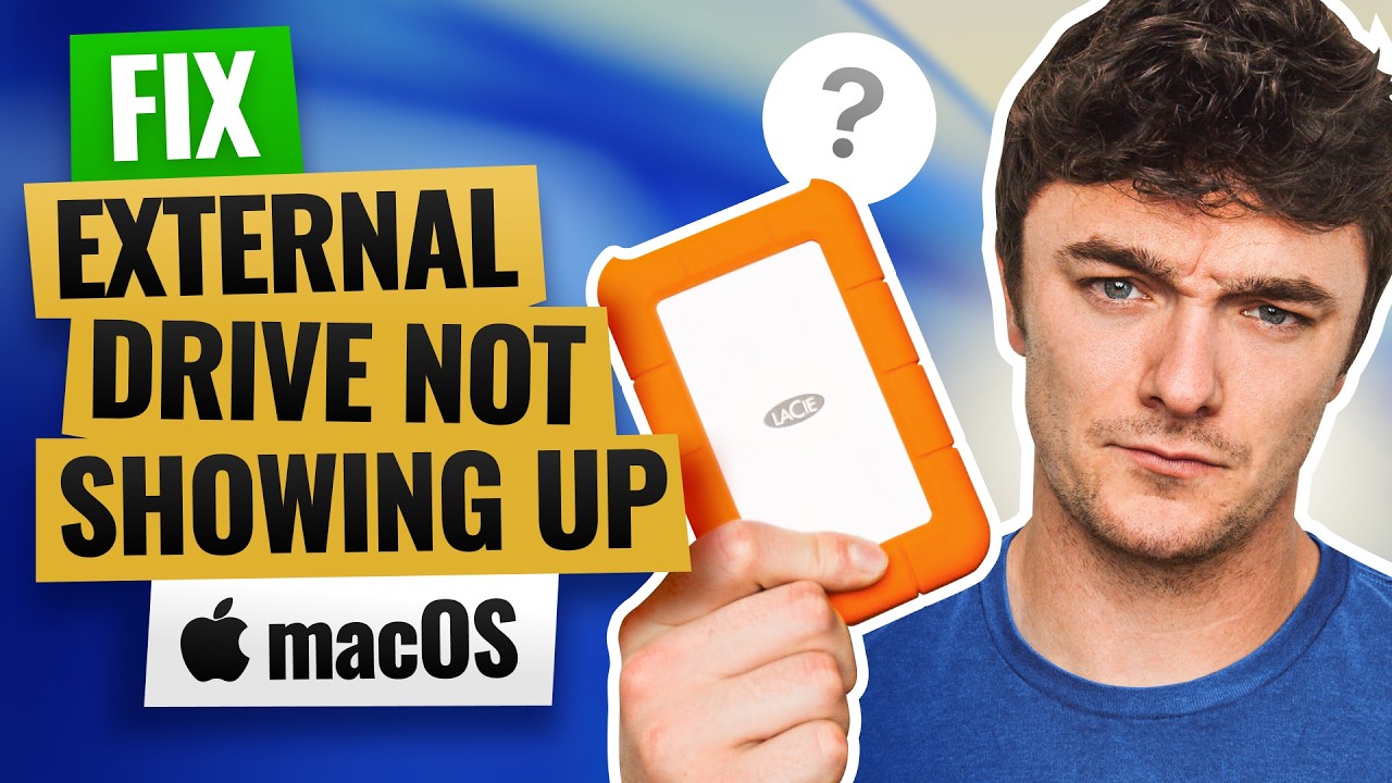 How to Fix an External Drive Not Showing Up on Mac - YouTube