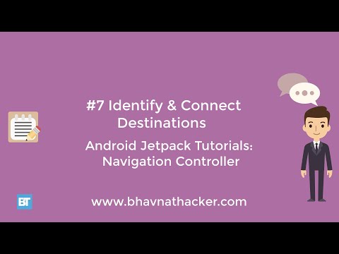 #7 Connect destinations : Android Studio Tutorial : Navigation Controller|Navigation component