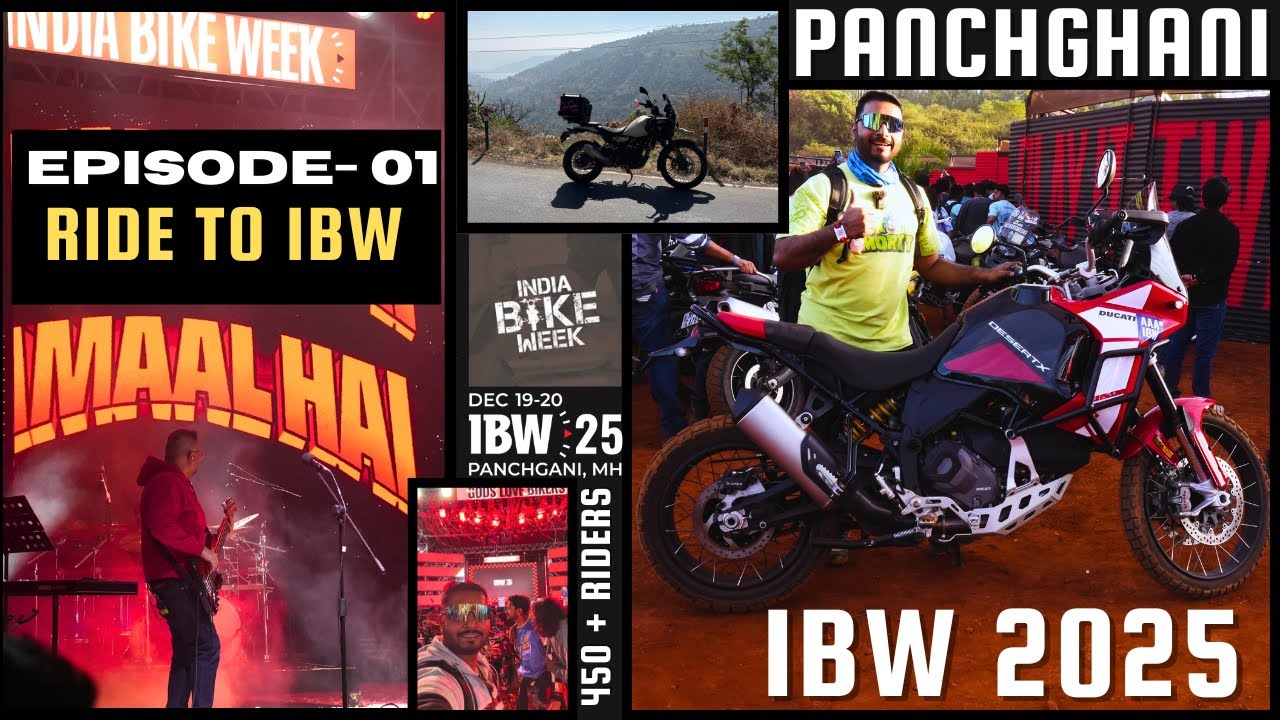 INDIA BIKE WEEK 2025 – Day 01 | 450+ Riders Ride to Panchgani 🏍️🔥