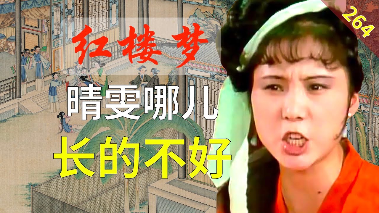 【264】晴雯那么美，为什么“长的”不是贾府前四？ 红楼梦60回肆