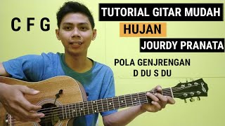 KUNCI GITAR - HUJAN (OST I Love You Silly)  | JOURDY PRANATA (TUTORIAL GENJRENGAN MUDAH)