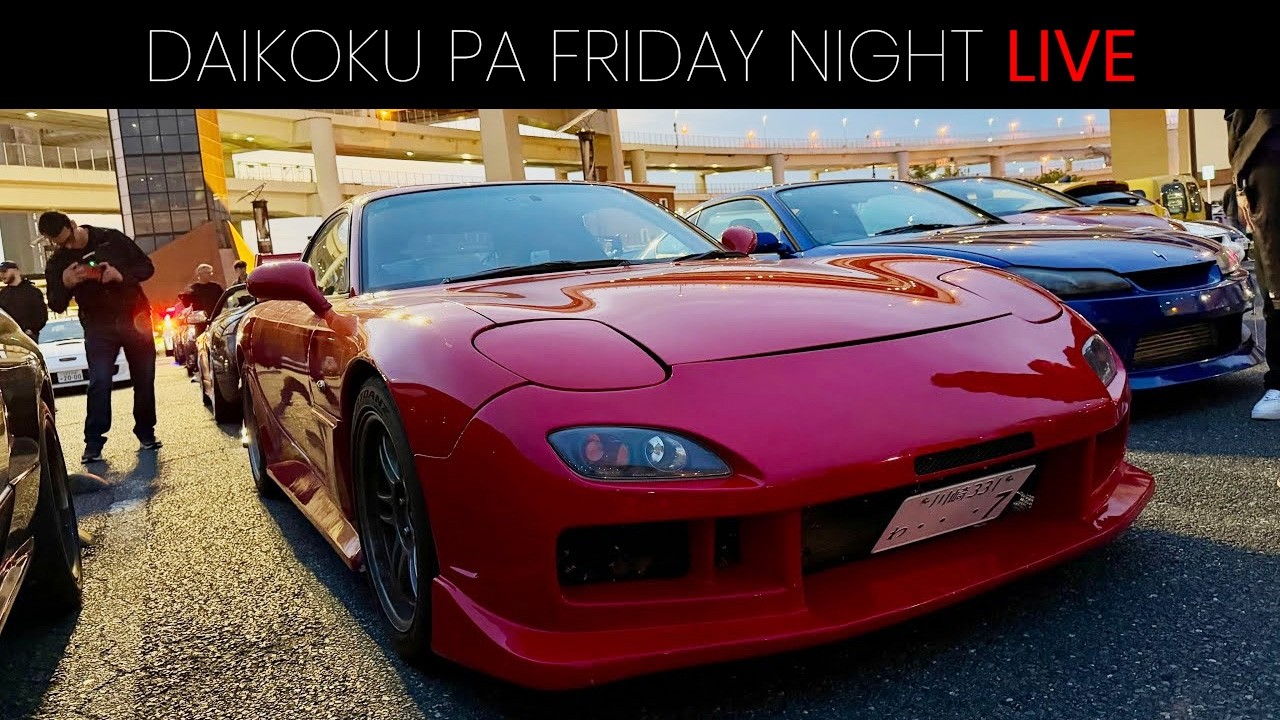 DAIKOKU Parking Area on a Friday night. - YouTube
