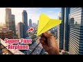 Super Speed 100+ Feet Longest Flying Paper Airplanes 🥰