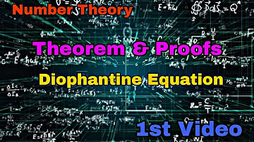 Diophantine Equation | Number Theory | 1st Video