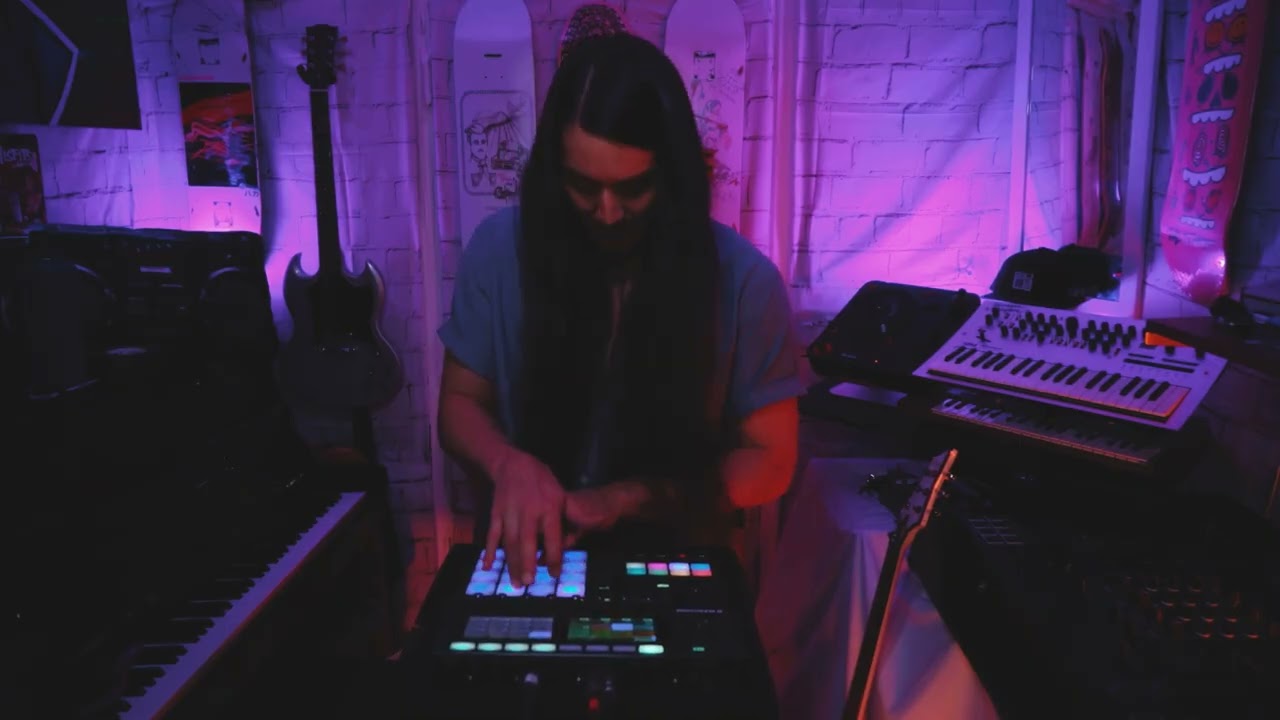 #202 How to sample a record and make a beat | Live Hiphop instrumental beat 