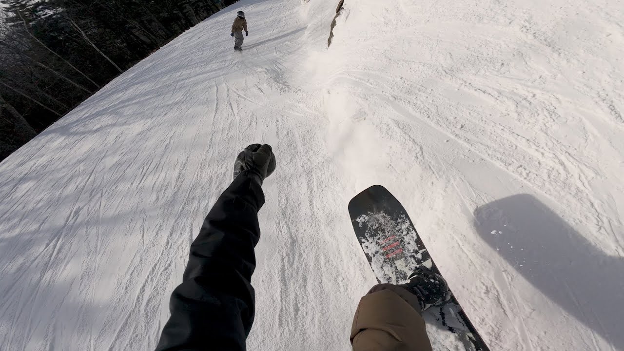 POV Snowboarding - Lunch Laps 01 - Crotched Mountain NH - Rome Ravine