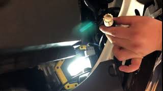 Replace Turn Signal Light Blinker Bulbs with 7443 LED Bulbs Anti Hyper Flash in a Camry.