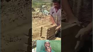 Incredible Brick Layer | ইট বানানোর এত সহজ ও দ্রুত পদ্ধতি আগে দেখেননি 🧱 #shorts #brick #skills