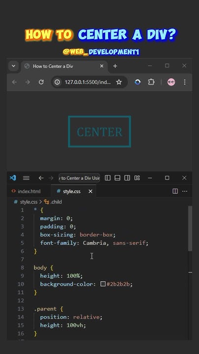 How to center a div using Position and Margin properties of CSS # ...