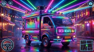 BUSSID DJ Truck Mod 🚛 Night Highway Party Gameplay screenshot 1