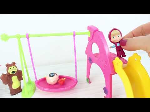 KOCA AYI MASHA VE CEKCEKLE OYNADI