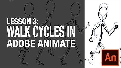 Lesson 3: Learn Adobe Animate/Flash - How to Create Walk Cycles