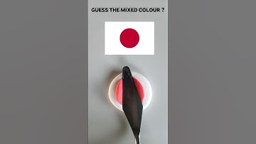 What colour do mixed the flag makes?? ||#colormixing #paintmixing #relaxing #satisfying #flag #asmr