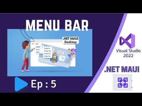 Display a Menu Bar in .NET MAUI Desktop App | Ep:5