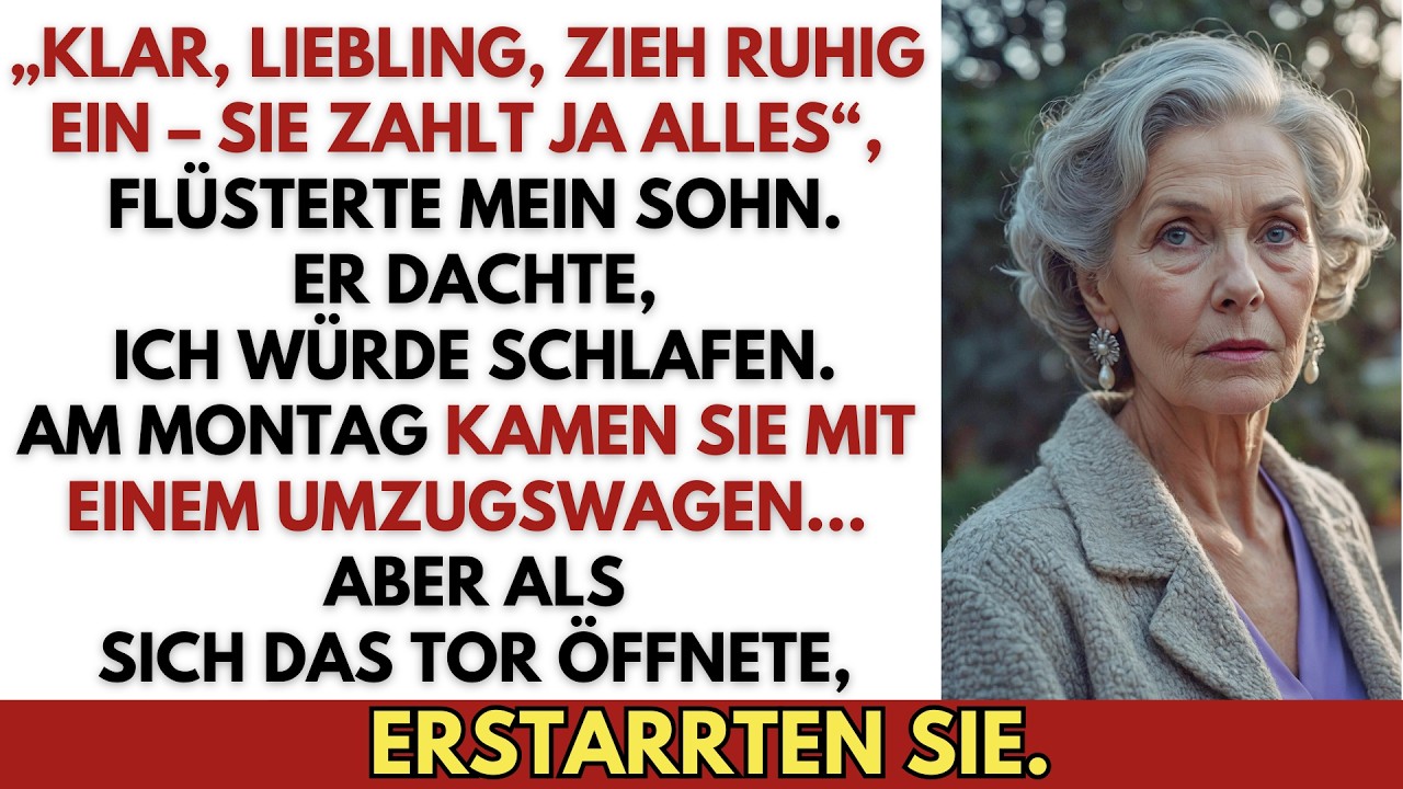 „Klar, Liebling, zieh ruhig ein. Sie zahlt ja alles“, grinste mein Sohn…