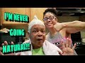 Going From Natural To Permed | Perming My Moms Hair | Putting In A Relaxer For Beginners