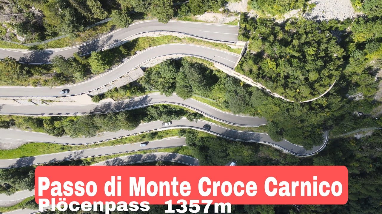 Passo di Monte Croce Carnico 1357 preview and trip -from Udine IT to Carinthia Austria