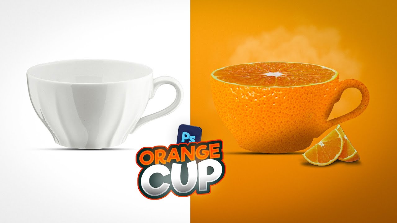 Creative Orange Cup Photo Manipulation in 2023 Photo