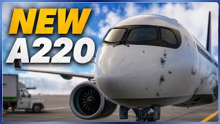 MSFS 2024 | NEW! A220 | CYYZ-KLGA| Real ACA Ops | Real Airline Pilot | #msfs2024
