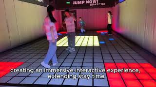 Lots of fun! Interactive Led Floor Game#kidspark #indoorplayground #childrenindoorplayground
