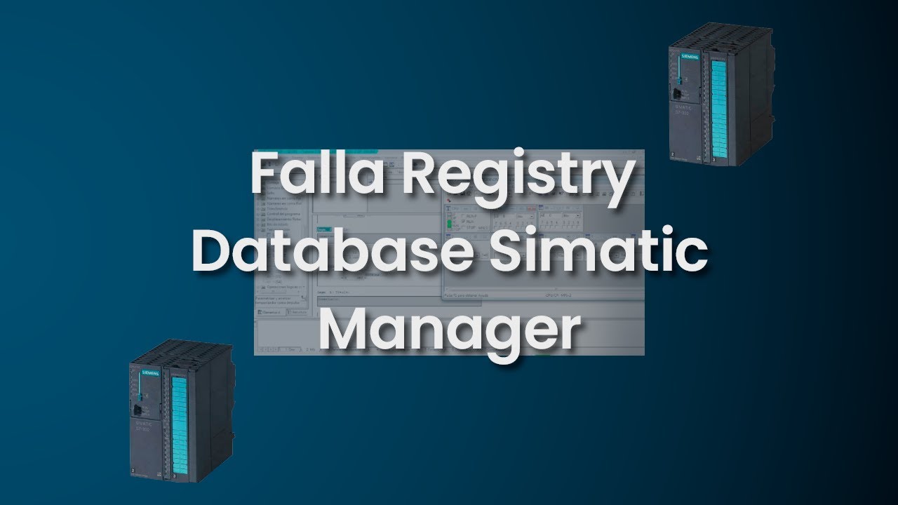 Solucionar falla "The registry database is not set up correctly for the SIMATIC Manager"