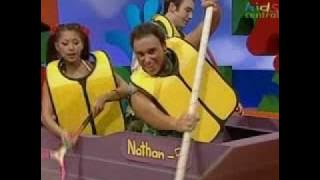 Hi-5 Nathan Paddling Down the River