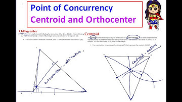 Point of Concurrency: Centroid(Medians) and Orthocenter(Altitudes)