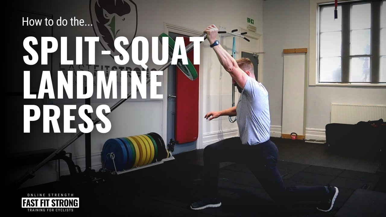SplitSquat Landmine Press YouTube
