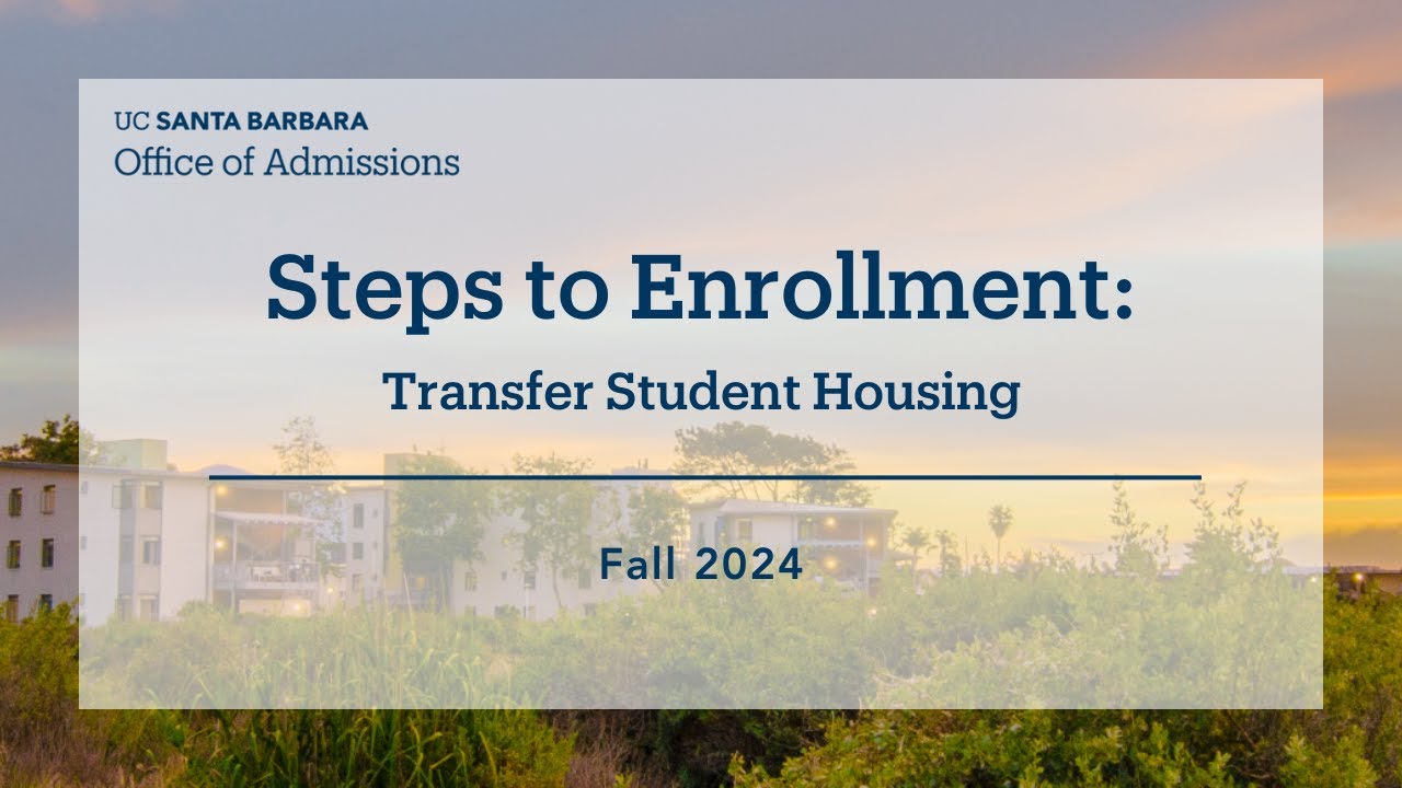 UCSB Transfer Student Housing YouTube