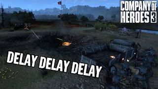 Company of Heroes 3 Cast - 1v1 - 101st.Airbone (USF) vs Lazy Ren (DAK)