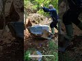 Breaking a Massive Rock with Pure Strength