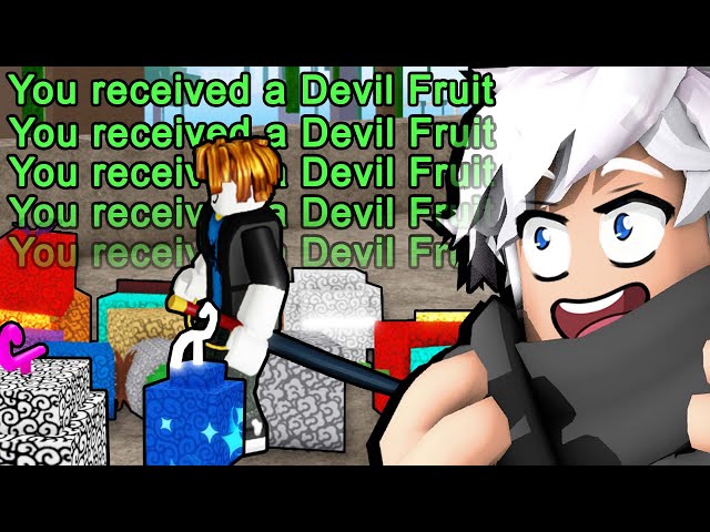 Spinning 500 Random Devil Fruits in Anime Fruit Simulator - BiliBili