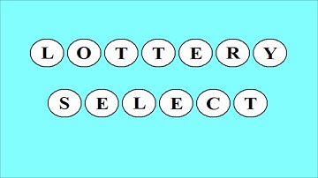 Lottery Select - LOTTO NUMBERS APP