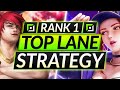 The Rank 1 TOP LANE Strategy Guide - ALWAYS SNOWBALL Your LEAD - LoL Tricks