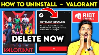 HOW TO UNINSTALL VALORANT GAME & RIOT GAMES | HOW TO DELETE VALORANT FROM PC