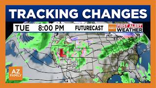 Tracking slightly cooler weather on the way to Arizona