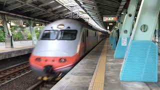 20230722 176次經由山線開往瑞芳的PP自強號通過汐科站(含有司機按喇叭)