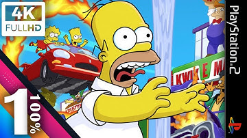 The Simpsons: Hit and Run |【Level 1 | 100% Walkthrough | 4KHD】
