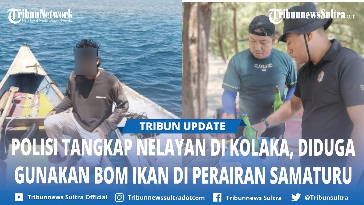 Nelayan Ditangkap Miliki Bom Ikan di Perairan Pantai Kayuangin Samaturu Kolaka Sulawesi Tenggara