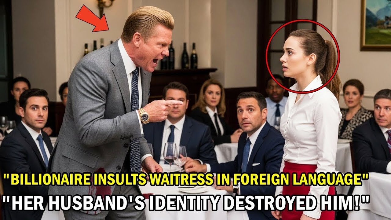 Billionaire Insults Waitress in Japanese— Her Husband's Unexpected Reaction Left Everyone Silent....