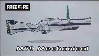 CARA MENGGAMBAR SENJATA M79 MECHANICAL FREE FIRE screenshot 2